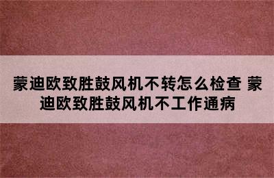 蒙迪欧致胜鼓风机不转怎么检查 蒙迪欧致胜鼓风机不工作通病